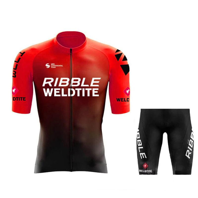 2026 Ribble Weldtite Team Cycling Jersey Set Summer Belgium Bicycle Breathable MTB Bike Clothing Maillot Ropa Ciclismo Uniform Suit