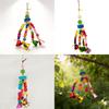 Parrot Wooden Chew Toy With Sanded Texture For Birds And Parrots