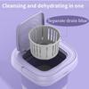 Large Portable Electronic Mini Washing Machine Dormitory Underwear Laundry Machine Capacity Foldable Washing Machine