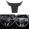 1Pc Carbon Fiber Look Inner Steering Wheel Panel Trim Fit For Honda Civic 10Th 2016-2019