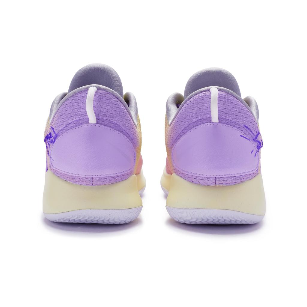 Nike Hyperdunk X Low 10 Slip Resistant Abrasion Resistant Low top Basketball Shoes Men's Purple Yellow AR0465-100(Team80-S-BOX)
