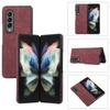 Luksus retro skinntelefondeksel til Samsung Galaxy Z Fold 4-deksel Z Fold 3-deksel Galaxy Z Flip 4-deksel Z Flip 3 Anti-banke mobiltelefon Beskyttende Coque