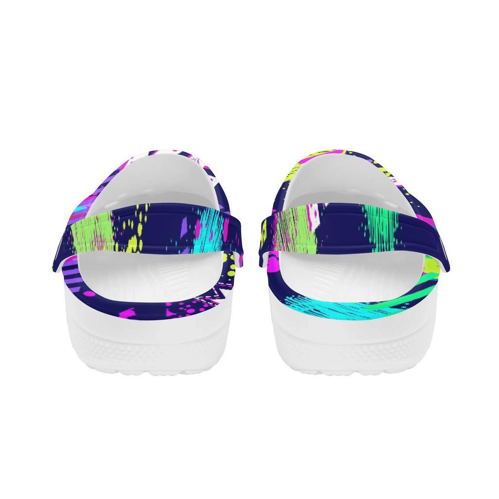 Printed EVA Garden Clogs Women Men Breathable Lightweight Slip On Shoes Beach Pool Bathroom Home Daily Sandals Casual Walking
