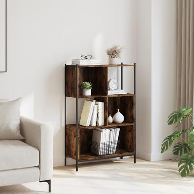 Bookshelf Smoked Oak 72 X 28 X 109 Cm Wood Based Material