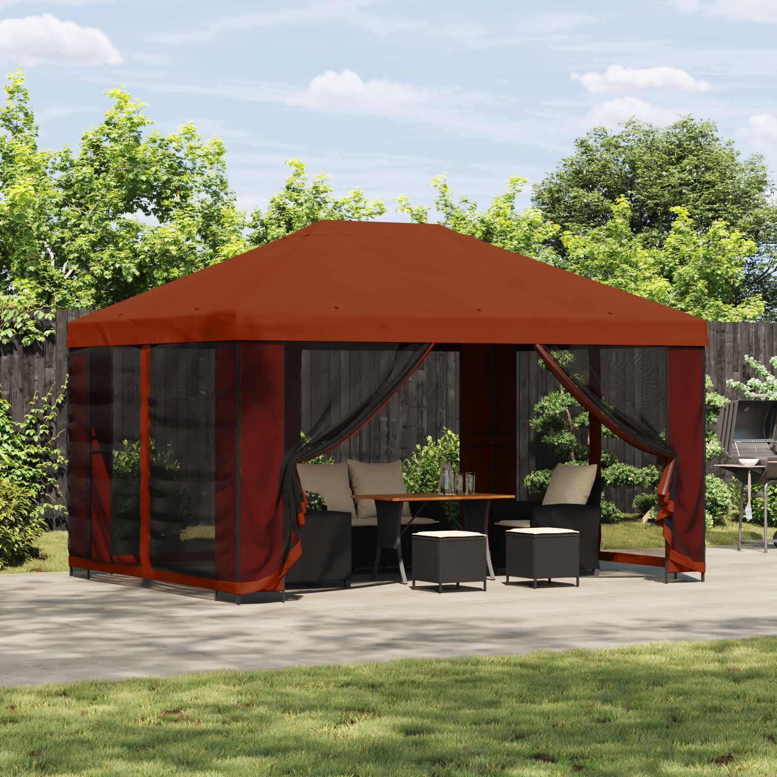 Gazebo with Side Walls 4 x