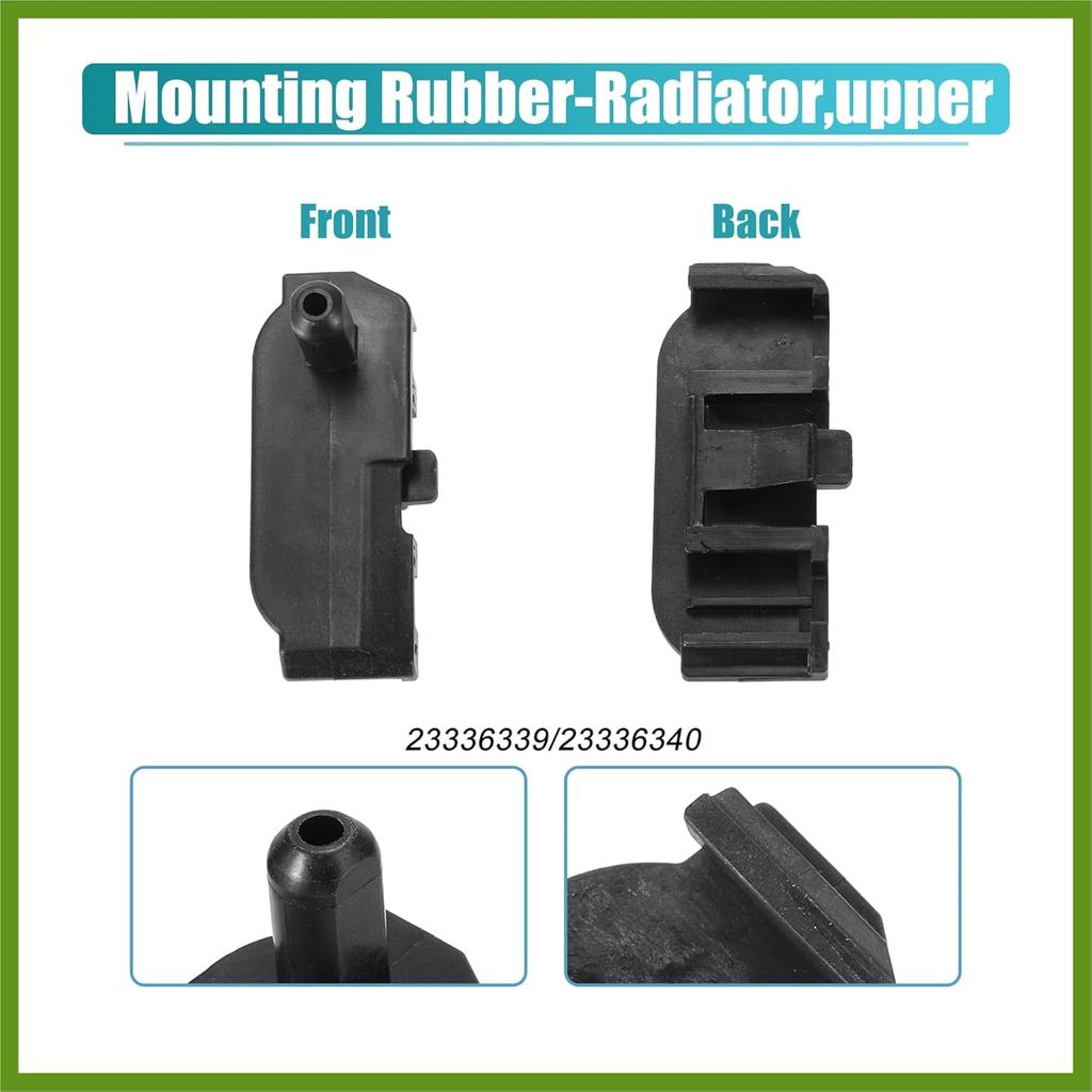 2pcs Upper Radiator Insulator Mount Bracket for Chevrolet Malibu 2016-2022 for Buick LaCrosse 2017-2019 No.23336339/23336340 Vehicle Components