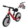 Balance Bike with Pedals and Removable Training Wheels, Adjustable Seat 33-38cm, for Children 24+ Months, 25kg Load Capacity, Red