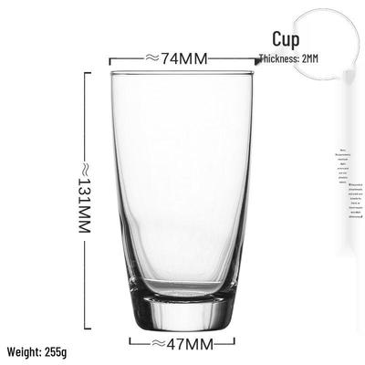 Shangqi Tila 355ml Transparent Glass Water Cup