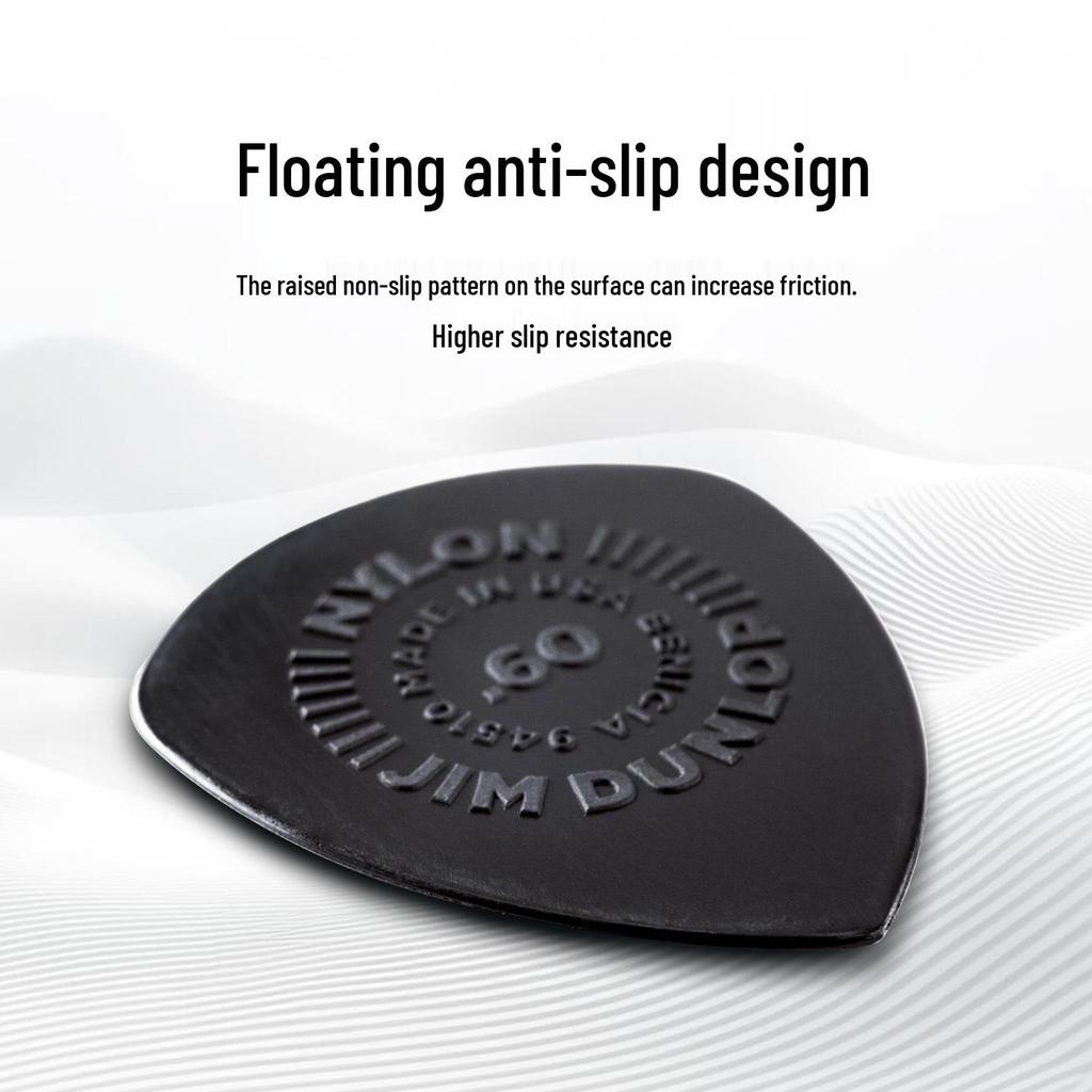 Dunlop 541R FLOW Elgitarrplektrum: Nylon Halkfri, Slitstark för Snabbt Plockande & Plektrumspel.
