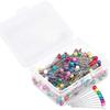 100pcs DIY Sewing Needle Patchwork Tool Embroidery Positioning Needle Handmade with Storage Case Dressmaking Pins