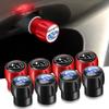 4PCS Car Tire Valve Caps Wheel Stem Air Covers Decoration for Subaru STI XV WRC WRX BRZ FORESTER IMPREZA LEGACY OUTBACK Y17