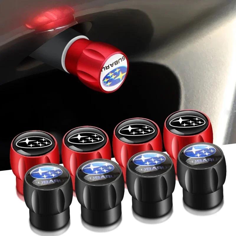 4PCS Car Tire Valve Caps Wheel Stem Air Covers Decoration for Subaru STI XV WRC WRX BRZ FORESTER IMPREZA LEGACY OUTBACK Y17