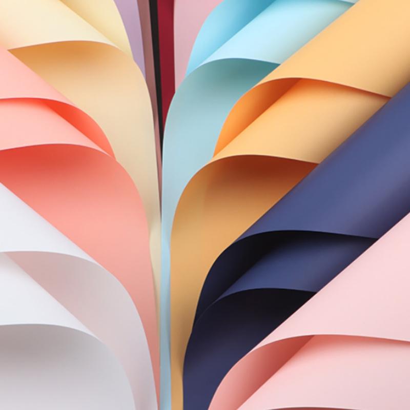 55x55cm Blumenpapier Nebelartig Wasserdicht Verpackung Festival Strauß DIY Material Transluzent Einfarbige Dekorpapier