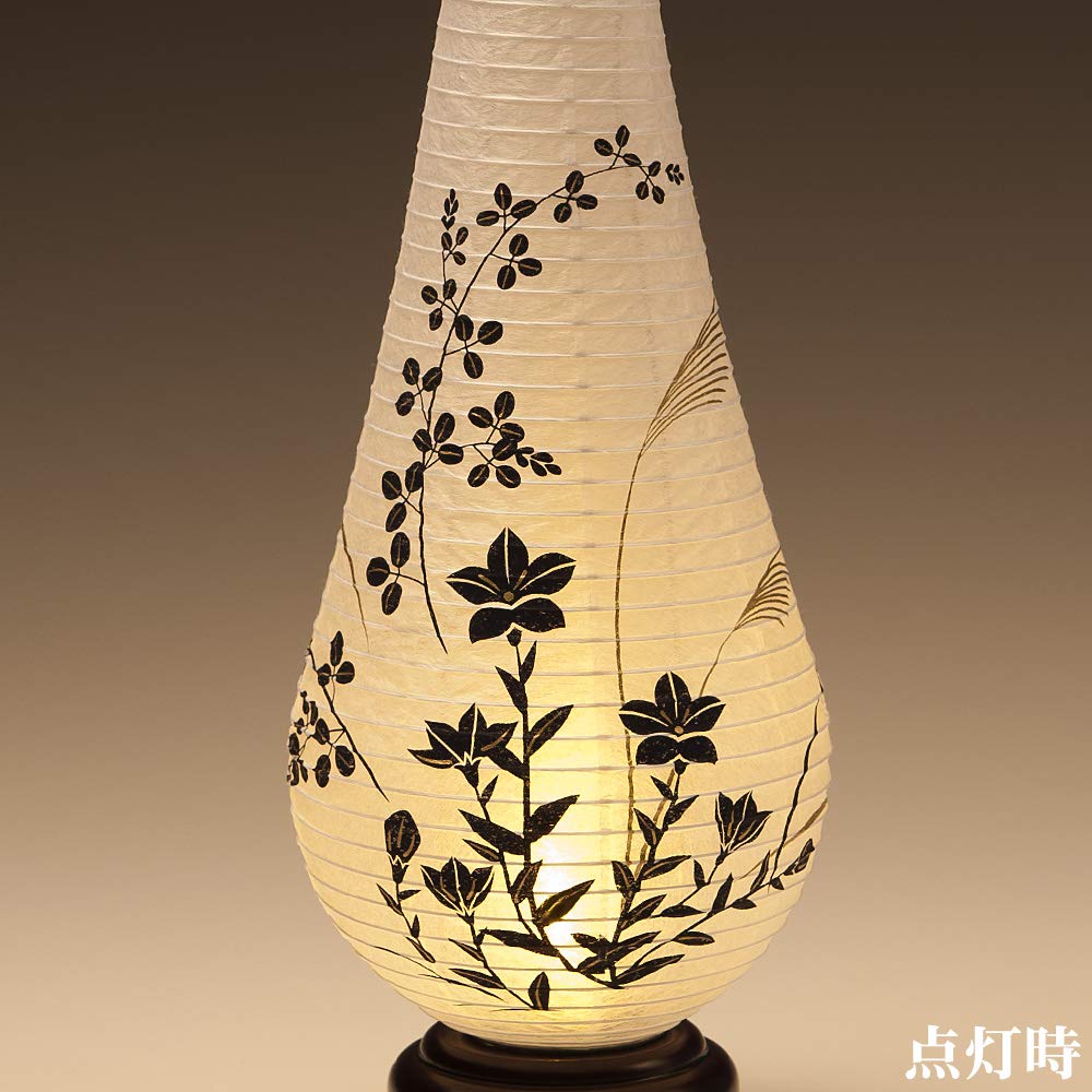 Buddhist Altar Shop Takita Shoten Bon Lantern Mini Yuika 3 LED Cordless 3924 Height 30 Cm X Width 11 Cm Standing Lantern with Certificate No.