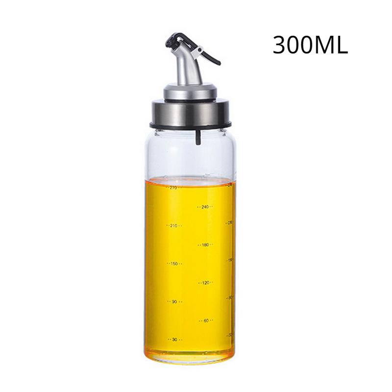 200/300/500ML sticlă transparentă ulei de măsline sticlă etanșă bucătărie condimente sos de soia oțet presă tip Cruet grătar