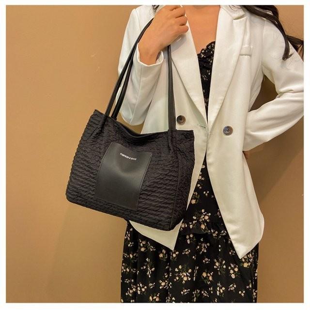 Stylish Large Tote Bag For Women 2023 Plush Nylon Handheld Casual Bag In Multiple Colors