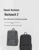 Mi Classic Business Backpack 2: Double Compartment, Shockproof, Large Capacity, Wear-Resistant Laptop Travel & School Backpack.