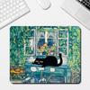 Small Anime Kawaii Black Cat Mouse Pad Cartoon Desk Mat Gaming Keyboard Table Mat Office Decor for PC Mouse Carpet Computer Game