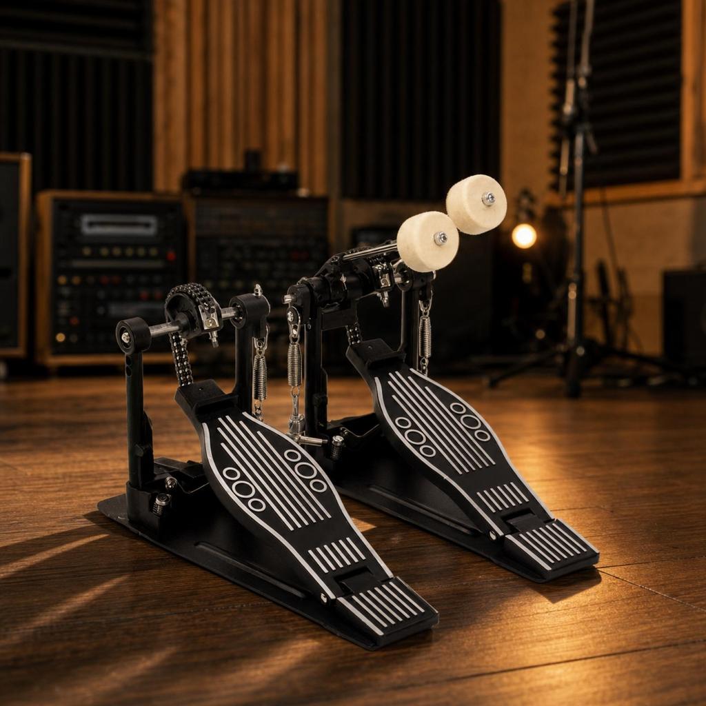 Double Bass Drum Pedal Long-Lasting for Live Performances