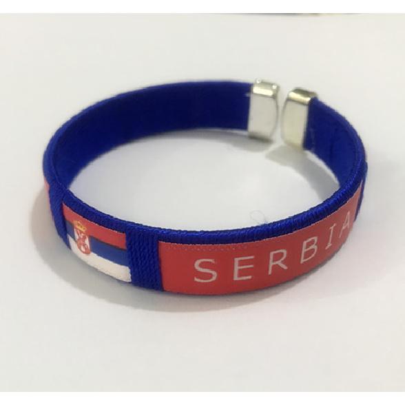 2026 World Cup Flag Bracelet Spain Sports Wristband Embroidered Bracelet Fan Supplies