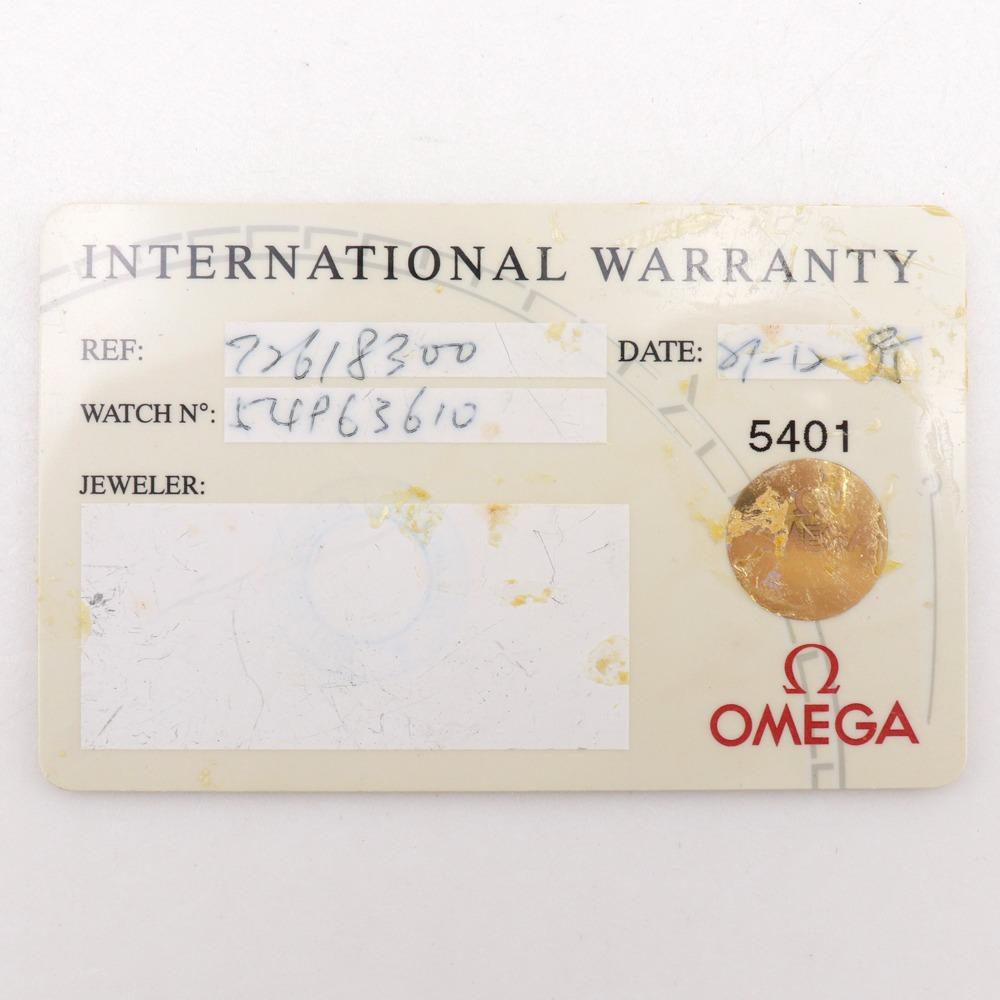 Omega Orologi De Ville 7261.83 Quadrante Nero Acciaio Inossidabile Quarzo Analogico Donna Usato