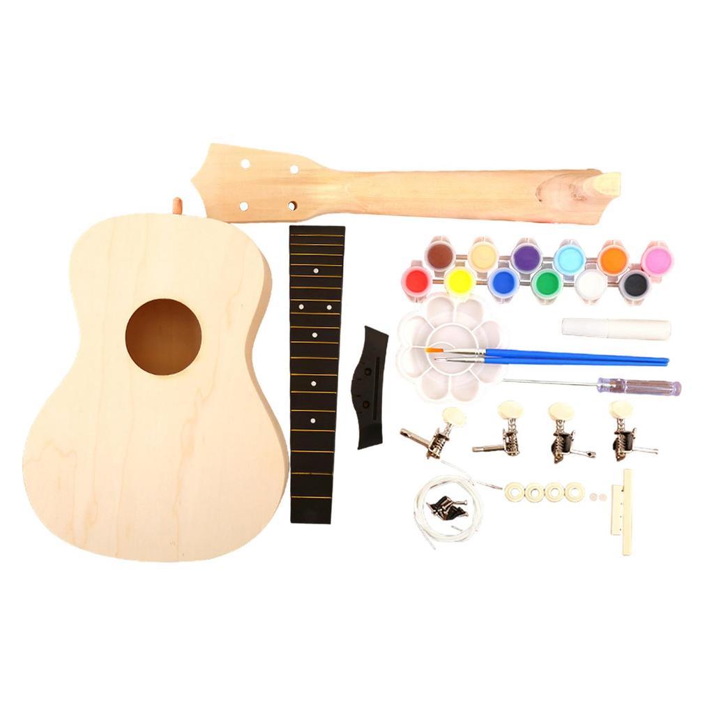 Ukulele DIY for Kids Crafts Unfinished Wooden Paintable Guitar