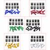 10 Pcs Aluminum Alloy Screw Bolt and U Type Clips with Nut M5 5mm for Motorcycle Scooter ATV Moped