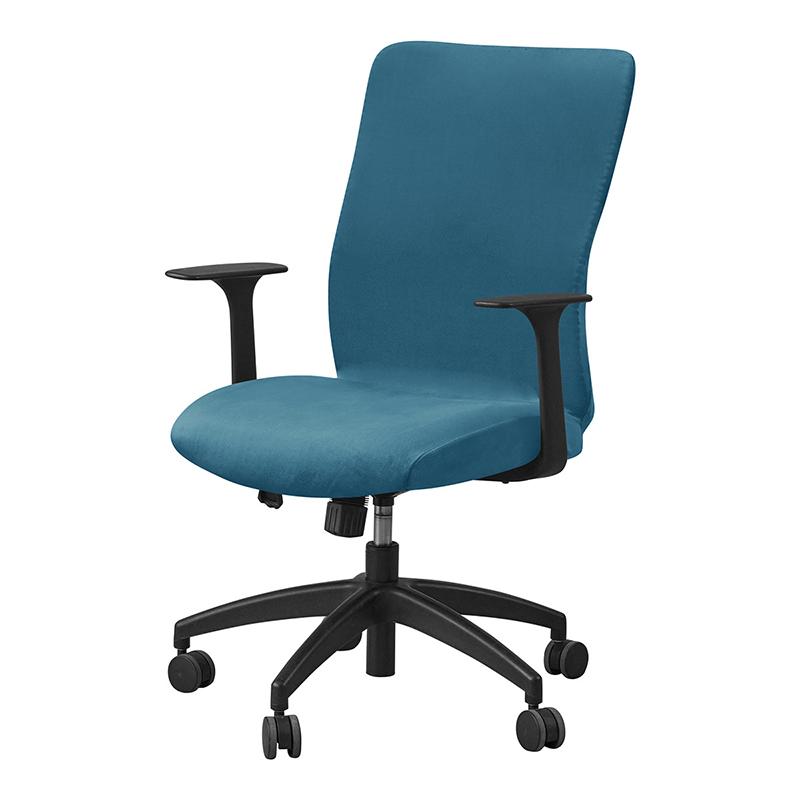 1pc Velvet Computer Office Chair Cover Solid Color Stretch Armchair Slipcover Anti-dirty Rotating Gaming Desk Seat Chair Covers