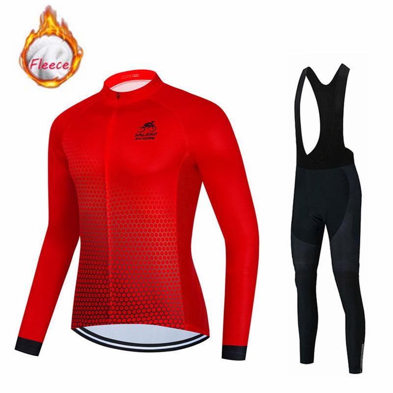 2026 Winter Warm Fleece Cycling Suit Racing Bike Cycling Suit Mountain Bike Cycling Suit