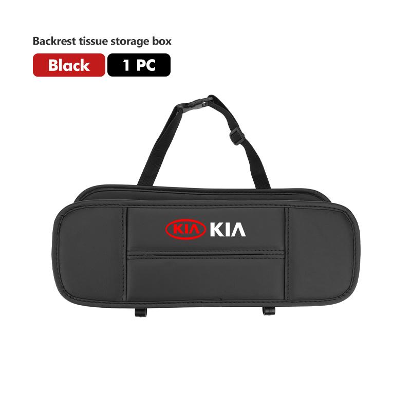 AABIU1 For KIA Car Seat Back Organizer Backseat Storage Bag Foldable Tissue Box Cerato Soul Venga Forte Spectra Sedona Niro Cadenza