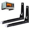 2 Pieces Microwave Stand with Arm, Steel Microwave Stand, Wall Mounted Microwave Stand, Wall Mount