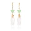 Mori Style Butterfly Rhinestone Petal Earrings for Women – Versatile & Elegant.