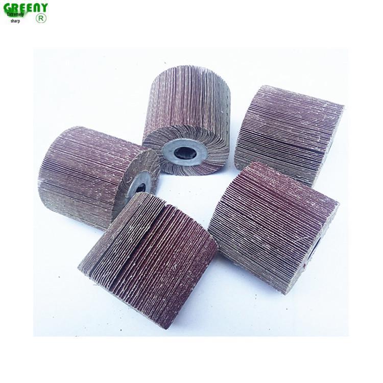 120x100 Cross Hole Sandpaper Polishing Wheel for Metal, Wood, and Stone