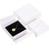Travel Friendly Jewelry Organiser with Double Flip Lid Magnetic Closure Earring Necklace Rings Storage Case