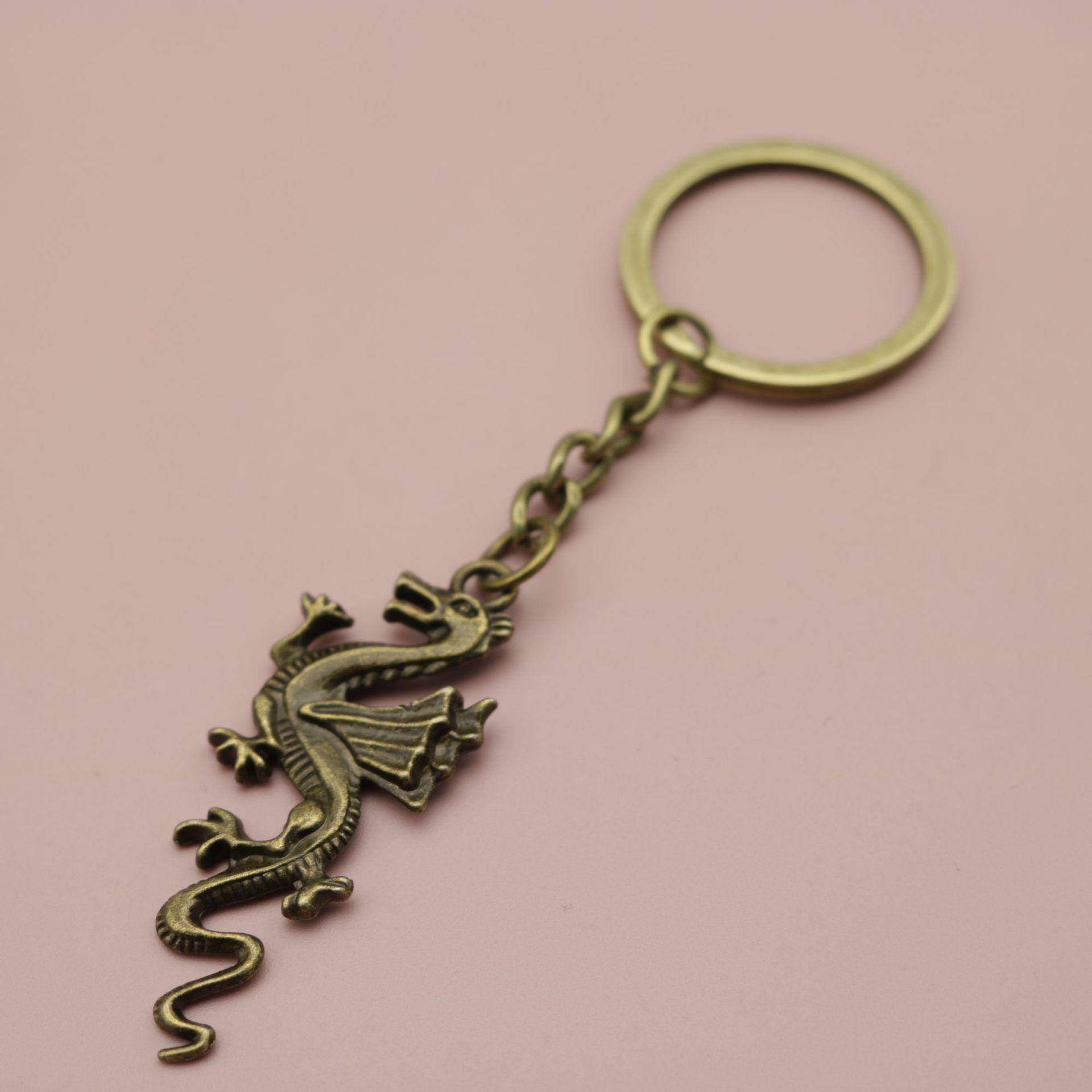 Xiyin Simple Flying Dragon Pendant Keychain