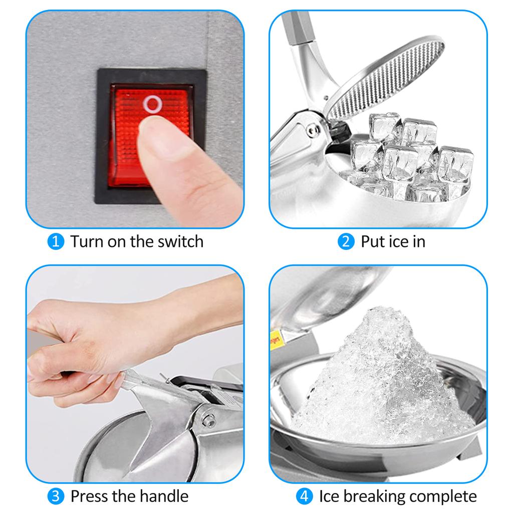 110V Dual Blades Electric Shaved Ice Machine