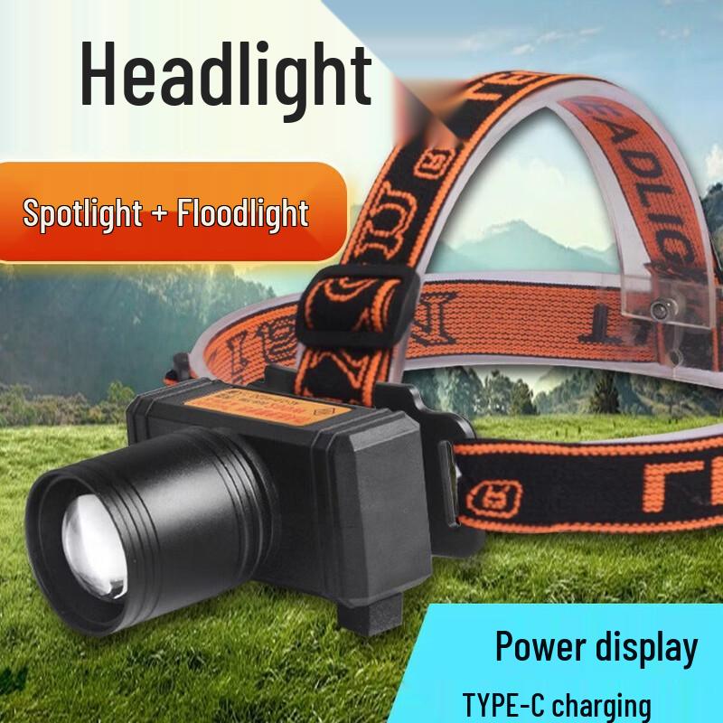Qingniu LED Rechargeable Zoom Headlamp