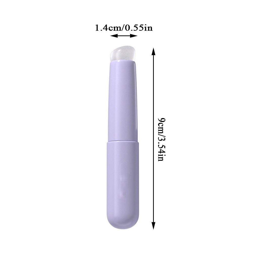 Pędzel do czyszczenia Ulepszony silikonowy korektor do ust w kształcie koniuszków palców Q Soft Lipstick Makeup, 1 sztuka, 02 różowy