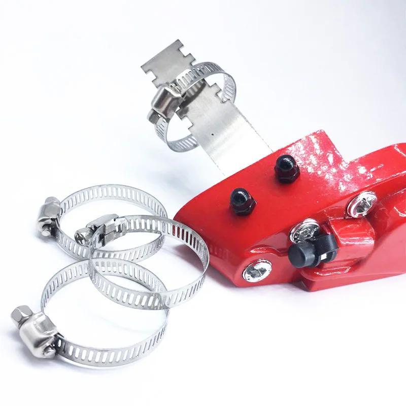 4 Pcs Fixing By Screws Aluminum Metal Brake Caliper Cover With Spoon Sticker Logo For Accessories