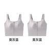 Front zipper sports high-intensity shockproof running top, beautiful back gathering bra, yoga outerwear vest