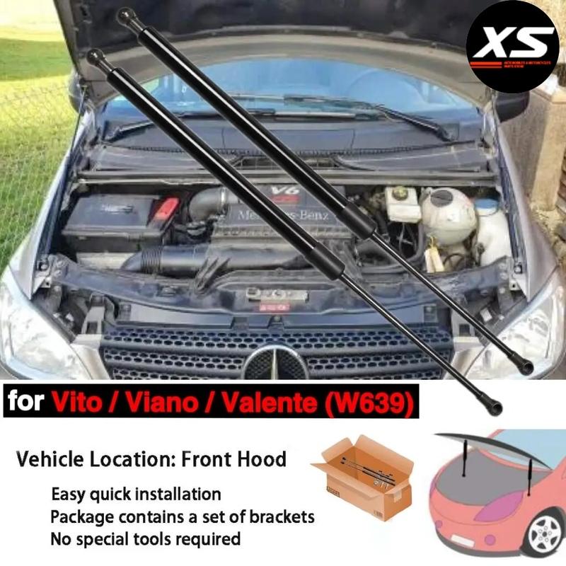 

Опоры для подъема капота для Mercedes-Benz Vito W639 2003-2014 Viano V-Class Valente Bonnet Modify Struts Shocks Cylinders Damper
