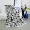 Double-Layer Cotton Velvet Winter Blanket - Cozy Jacquard Lambskin Throw for Office or Home Nap