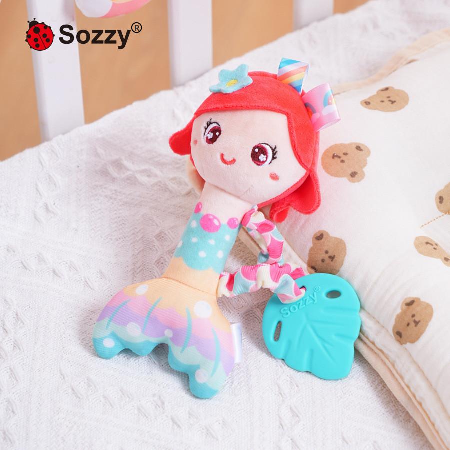 Baby Mermaid Rattle Toy With Soft Plush Material For Sensory Development And Parentchild Interaction