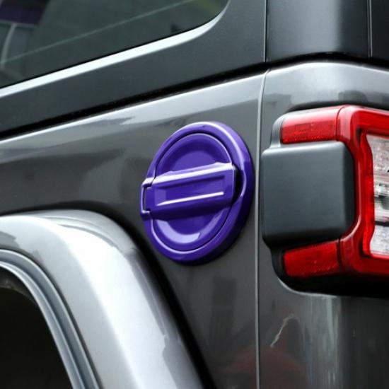 Door Fuel Filler Gas Cap Tank Cover Trim for 2018+ Jeep Wrangler JL JLU Purple