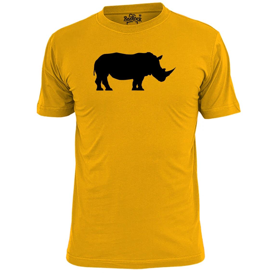 Mens Rhinoceros Stencil T shirt Wildlife Rhino Endangered 4XL