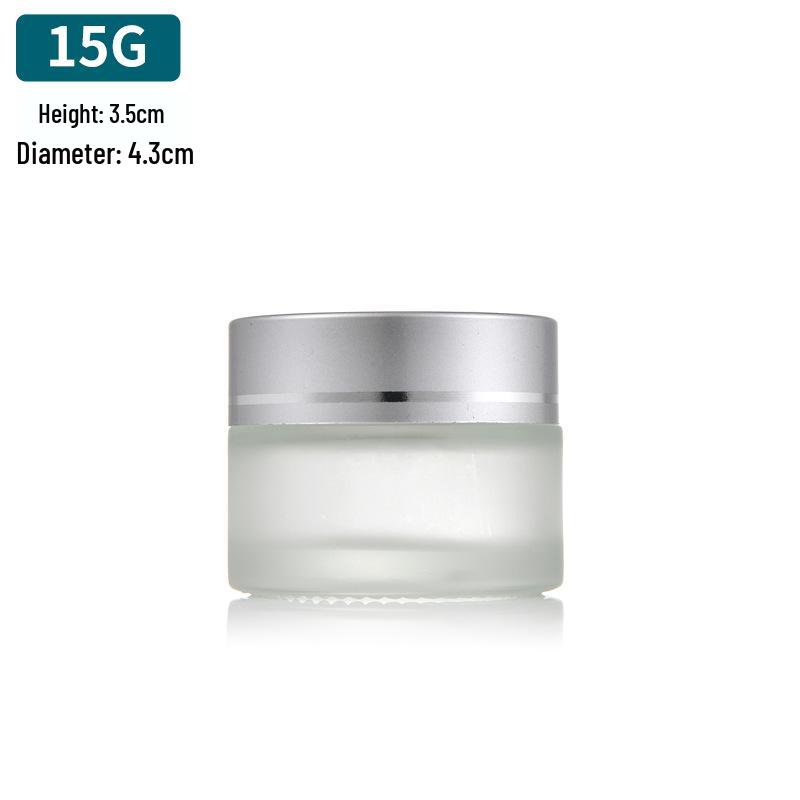 Frosted Glass Ointment Jar, Small Capacity Sealed Container for Creams
