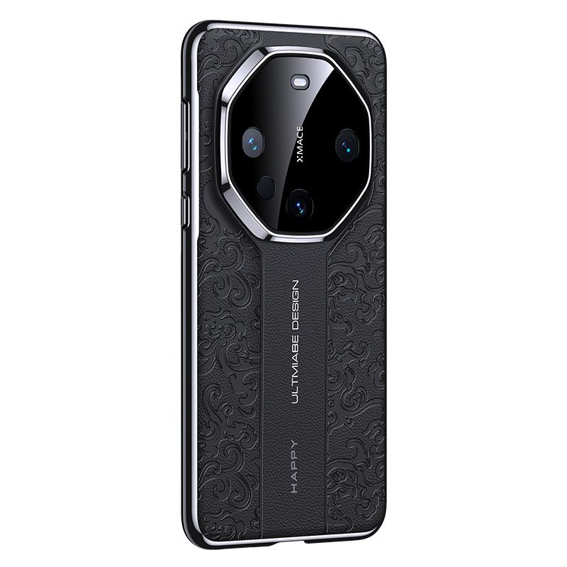 

Suitable for Huawei Mate60pro Mobile Phone Case Xiangyun Dragon Pattern M40 All-inclusive Luxury 50 Seconds Transform Rs Business Men s Leather Case Huawei Mate 60Pro +