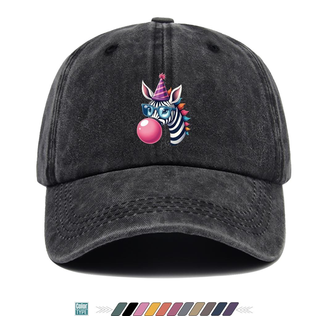 Pc Cute Cool Zebra Print Trucker Hat Comfortable Breathable Fashionable Beautiful Cartoon Game Black Classic Papa Hat Mom Beach