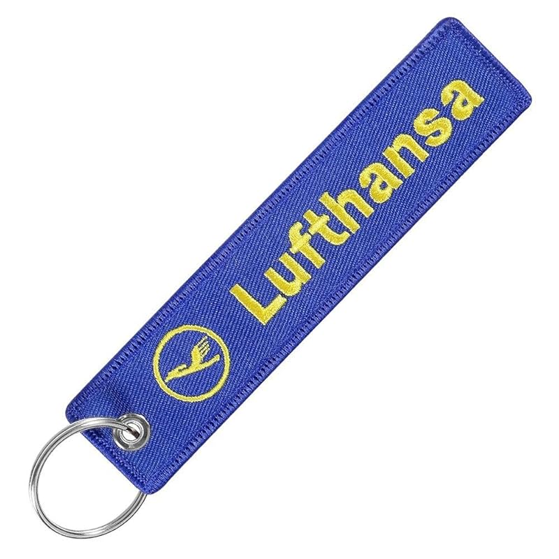 

Lufthansa (LH) blue Flight tag keychain [kft102]