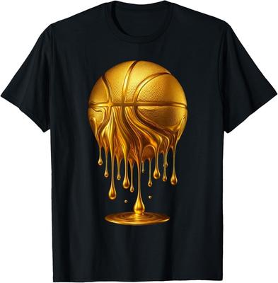 Dripping Gold Basketball Respect The Drip Basketball Hoop T-Shirt Unisex T-Shirt